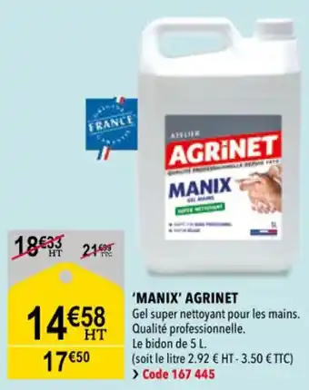 RAGT Jardin & Maison Manix agrinet offre