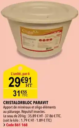 RAGT Jardin & Maison Cristalorbloc paravit offre