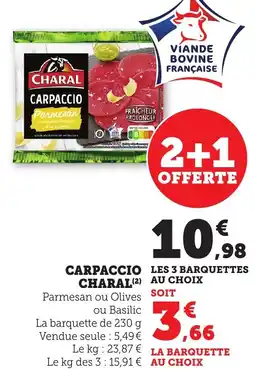 Maximarché Carpaccio charal offre