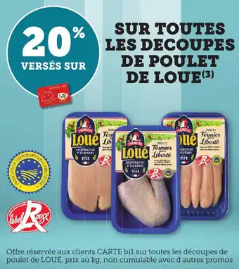 Maximarché Sur toutes les decoupes de poulet de loue offre