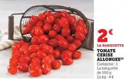 Maximarché Tomate cerise allongee offre