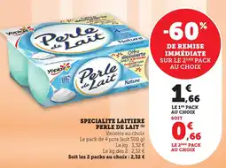 Maximarché Specialite laitiere perle de lait offre