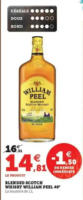 U Express Blended Scotch Whiskey William Peel 40° offre