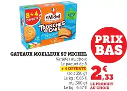 Maximarché Gateaux moelleux st michel offre