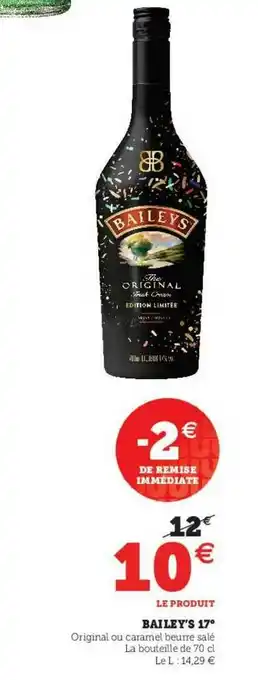 U Express Bailey's 17° offre