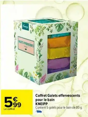 Carrefour maPara parapharmacie Coffret Galets Effervescents Pour Le Bain Kneipp offre