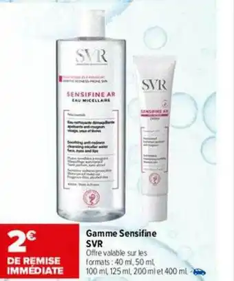 Carrefour maPara parapharmacie Gamme Sensifine Svr offre