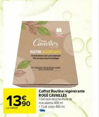 Carrefour maPara parapharmacie Coffret Routine Régénérante Rogé Cavaillès offre