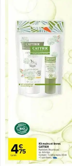 Kit Mains Et Lèvres Cattier