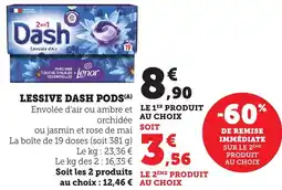 Maximarché Lessive dash pods offre