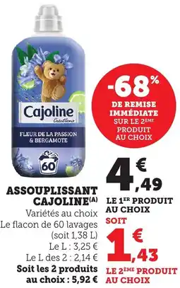 Maximarché Assouplissant cajoline offre