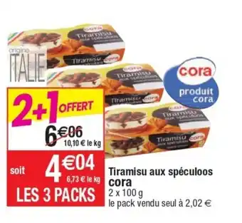 Cora x Carrefour Tiramisu Aux Spèculoos Cora offre