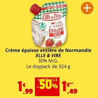 Coccinelle Express Crème épaisse entière de Normandie ELLE & VIRE offre