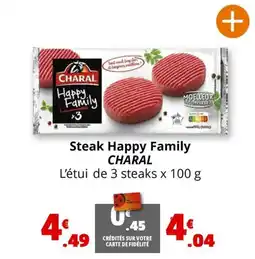 Coccinelle Express Steak Happy Family CHARAL offre