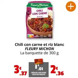 Coccinelle Express Chili con carne et riz blanc FLEURY MICHON offre