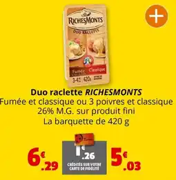 Coccinelle Express Duo raclette RICHESMONTS offre