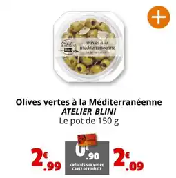 Coccinelle Express Olives vertes à la Méditerranéenne ATELIER BLINI offre