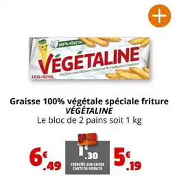 Coccinelle Express Graisse 100% végétale spéciale friture VÉGÉTALINE offre