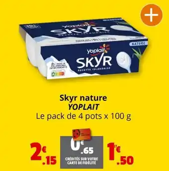 Coccinelle Express Skyr nature YOPLAIT offre