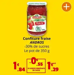 Coccinelle Express Confiture fraise ANDROS offre