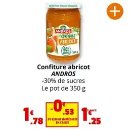 Coccinelle Express Confiture abricot ANDROS offre