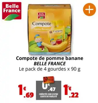 Coccinelle Express Compote de pomme banane BELLE FRANCE offre