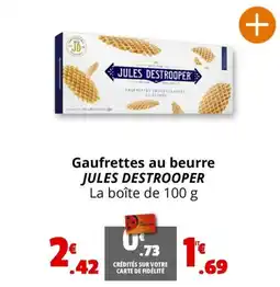 Coccinelle Express Gaufrettes au beurre JULES DESTROOPER offre