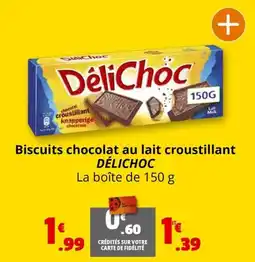 Coccinelle Express Biscuits chocolat au lait croustillant DÉLICHOC offre