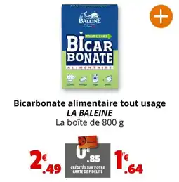 Coccinelle Express Bicarbonate alimentaire tout usage LA BALEINE offre