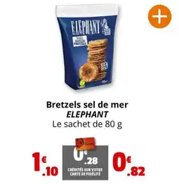 Coccinelle Express Bretzels sel de mer ELEPHANT offre