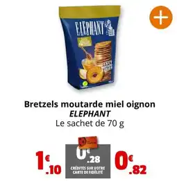 Coccinelle Express Bretzels moutarde miel oignon ELEPHANT offre