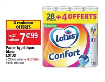 Cora x Carrefour Papier Hygiènique Blanc Lotus offre