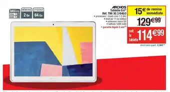 Cora x Carrefour Tablette 9.6" offre