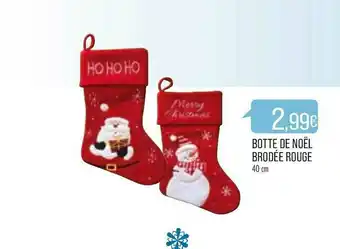 Match Botte De Noël Brodée Rouge offre