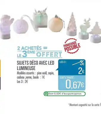 Match Sujets Déco Avec Led Lumineuse offre