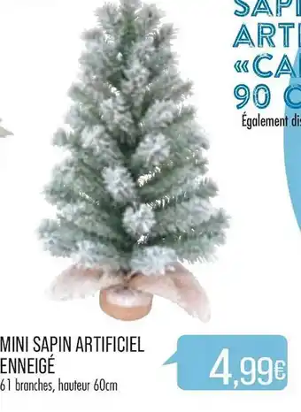 Match Mini Sapin Artificiel Enneigé offre