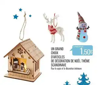 Match Un Grand Choix D'articles De Décoration De Noël Thème Scandinave offre