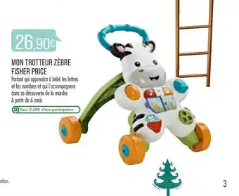 Match Mon Trotteur Zèbre Fisher Price offre