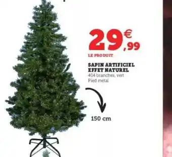 Super U Sapin Artificiel Effet Naturel offre