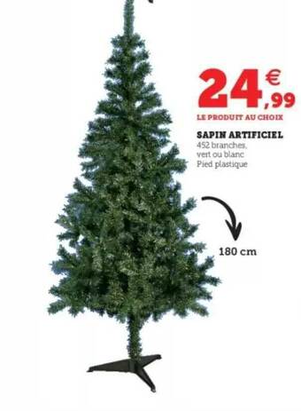 Super U Sapin Artificiel offre