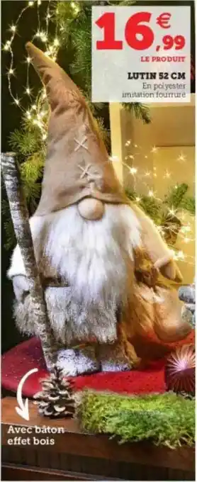 Super U Lutin 52 Cm offre