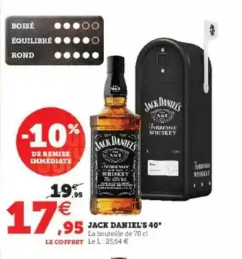 Super U Jack Daniel's 40° offre