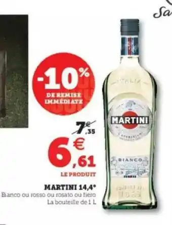 Super U Martini 14,4° offre