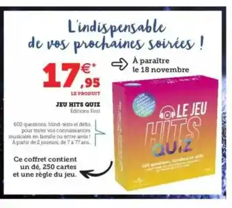 Jeu Hits Quiz