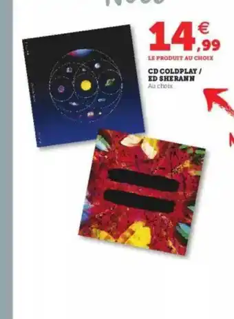 Super U Cd Goldplay - Ed Sherann offre