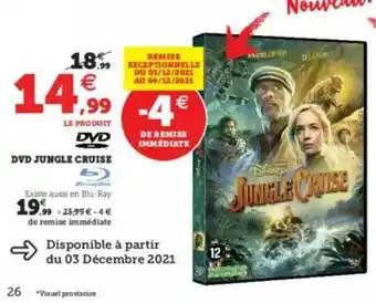 Super U Dvd Jungle Cruise offre