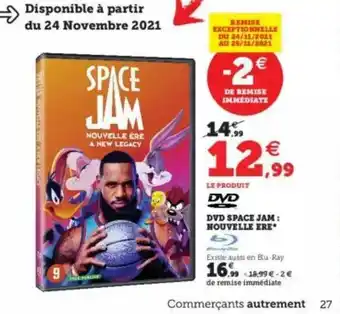 Super U Dvd Space Jam : Nouvelle ère offre
