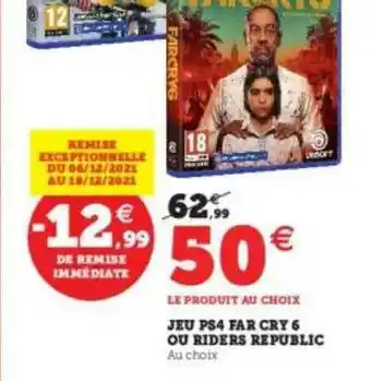 Jeu Ps4 Far Cry 6 Ou Riders Republic