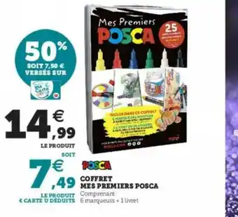 Super U Coffret Mes Premiers Posca offre