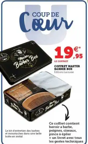 Super U Coffret Master Barber Box offre